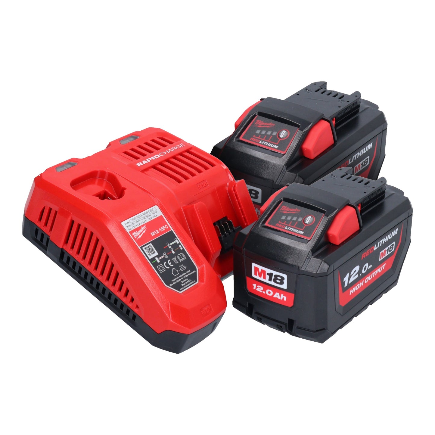 Scie plongeante à batterie Milwaukee M18 FPS55-122 18 V 165 mm sans balais + 2x batteries 12,0 Ah + chargeur