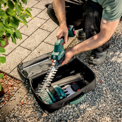 Metabo PowerMaxx SGS 12 Q Akku Gras und Strauchschere 12 V ( 601608500 ) + 1x Akku 2,0 Ah + Ladegerät + Tasche