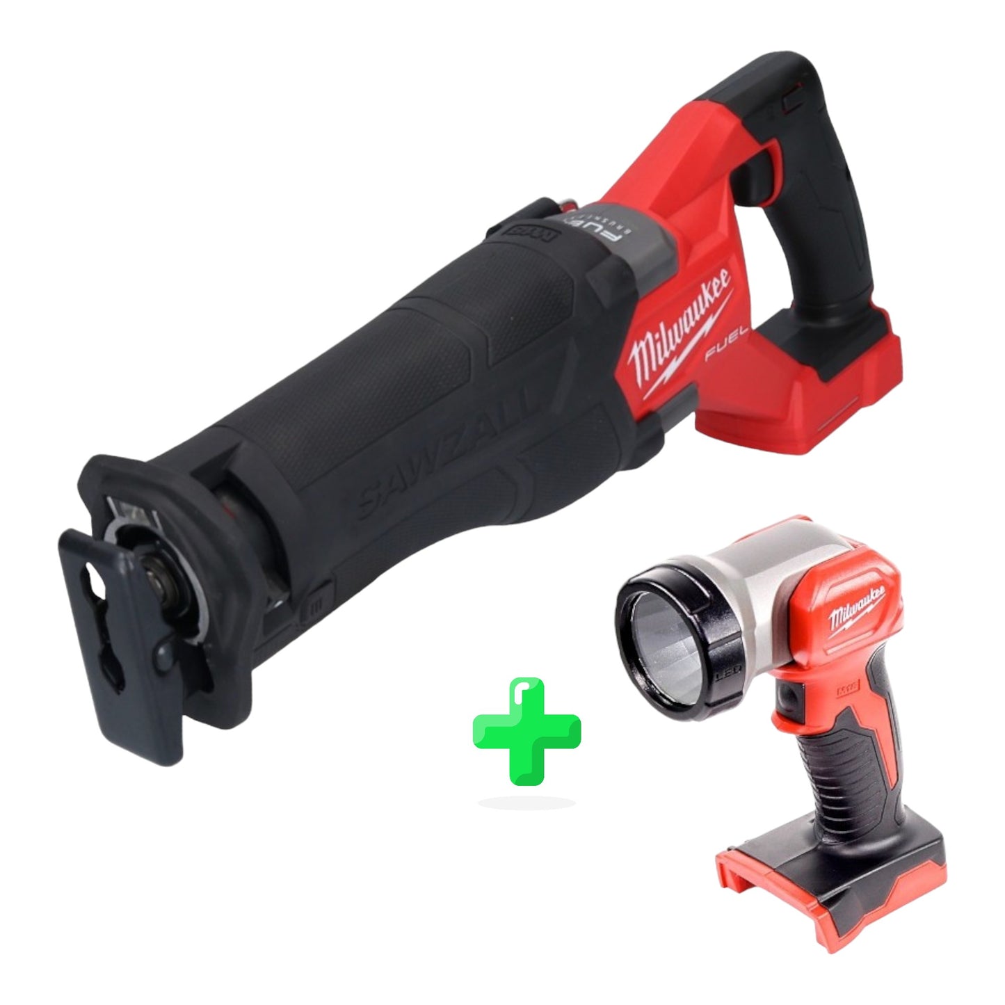 Milwaukee M18 FSZ-0 Akku Recipro Säbelsäge 18 V Brushless Solo + Milwaukee M18 TLED Akku Leuchte LED