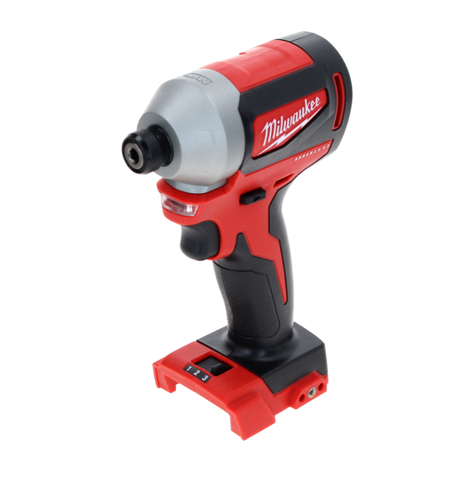 Clé à chocs sans fil Milwaukee M18 BLID2-0 18 V 180 Nm 1/4" brushless solo + Milwaukee M18 TLED éclairage batterie LED