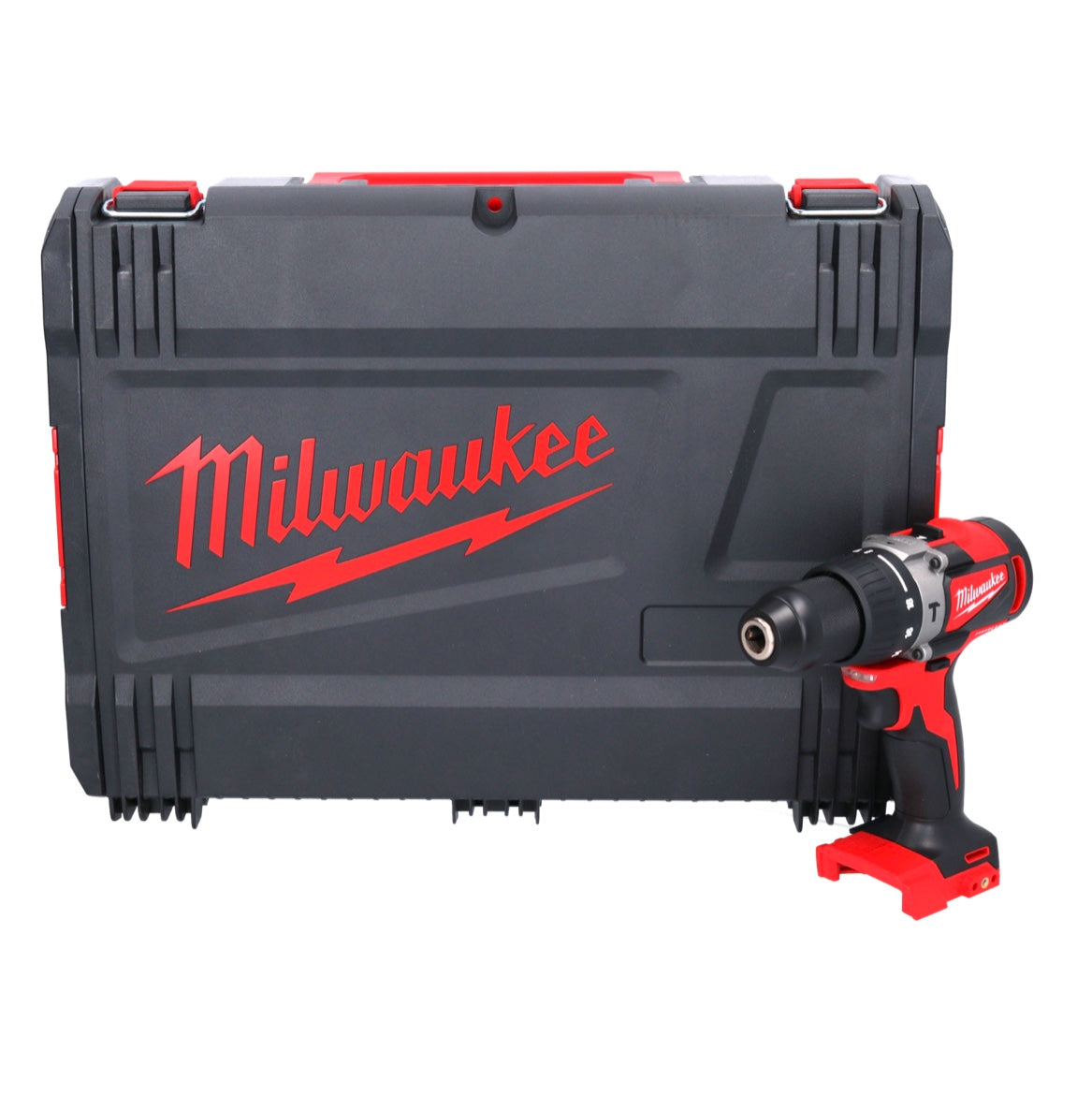 Perceuse à percussion sans fil Milwaukee M18 BLPD2-0X 18 V 82 Nm sans balai + boîtier HD + éclairage sur batterie Milwaukee M18 TLED LED