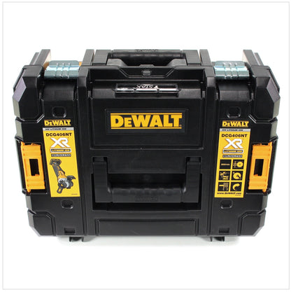 DeWalt DCG 406 NT Akku Winkelschleifer 18V 125mm Brushless Solo + TSTAK + DeWalt DCL 040 18V XR Li-Ion Akku Lampe