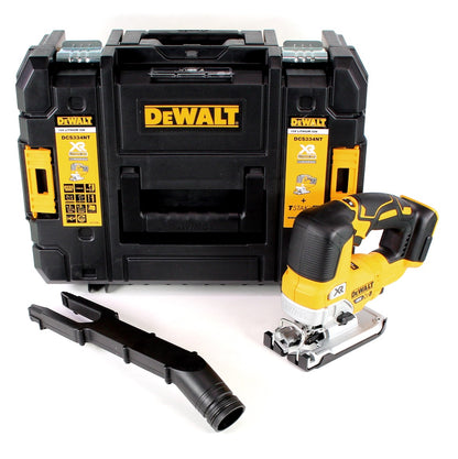 DeWalt DCS 334 NT scie sauteuse à course pendulaire à batterie 18V sans balais Solo + TSTAK + lampe à batterie DeWalt DCL 040 18V XR Li-Ion