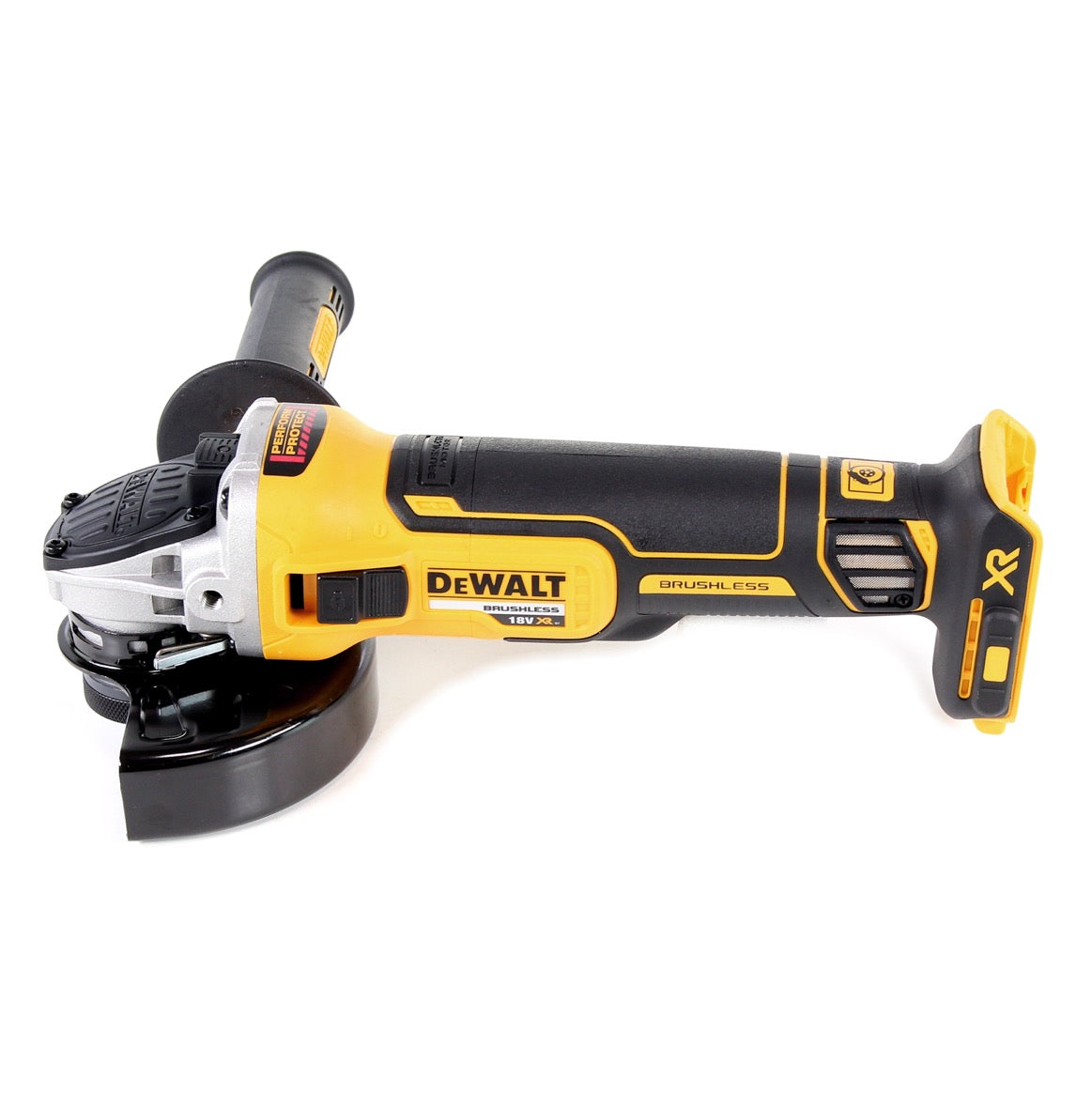 DeWalt DCG 405 N Akku Winkelschleifer 18V 125mm Brushless Solo + DeWalt DCL 040 18V XR Li-Ion Akku Lampe