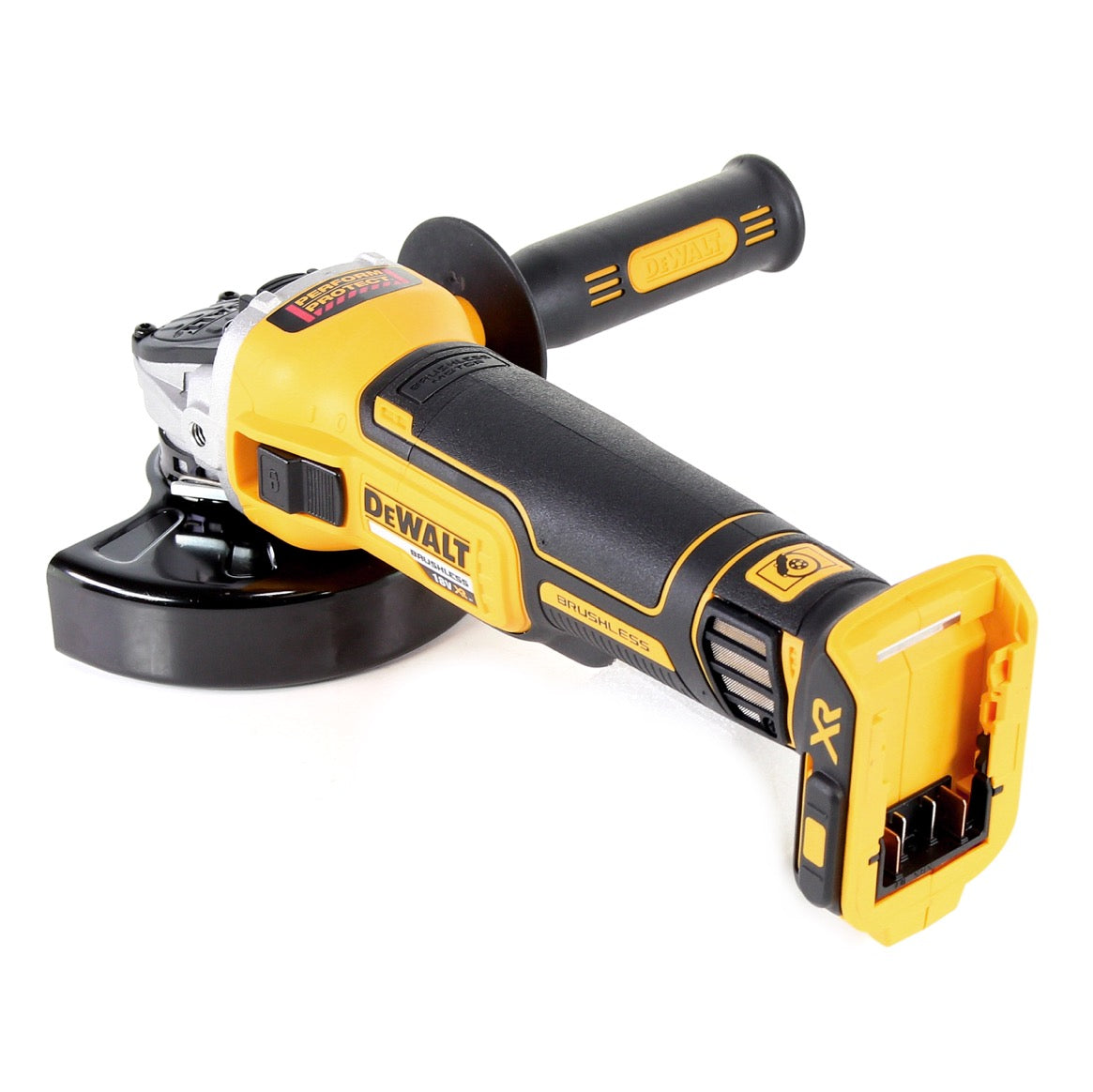 DeWalt DCG 405 N Akku Winkelschleifer 18V 125mm Brushless Solo + DeWalt DCL 040 18V XR Li-Ion Akku Lampe