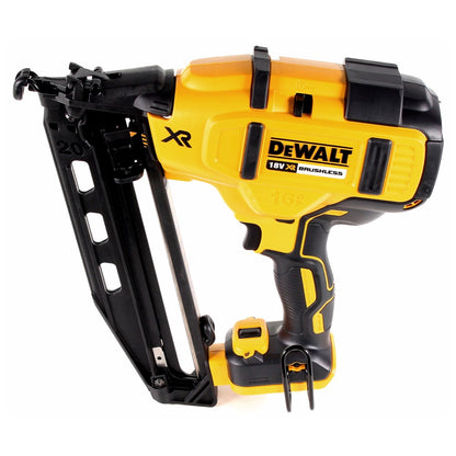 Cloueur à batterie DeWalt DCN 660 N 18V 32 - 63mm brushless solo + lampe à batterie DeWalt DCL 040 18V XR Li-Ion