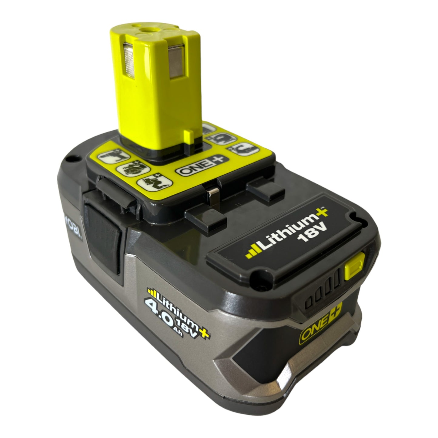 Ryobi RB18L40 Akku 18 V 4,0 Ah / 4000 mAh Li-Ion ONE+ ( 5133001907 ) mit Ladestandanzeige