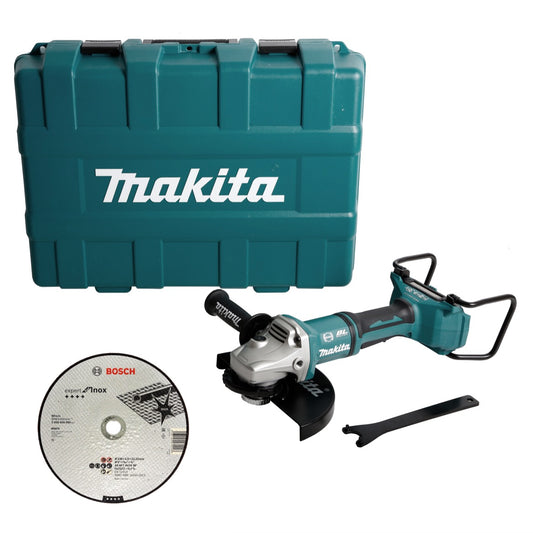 Makita DGA 900 ZKX2 Akku Winkelschleifer 36V ( 2x18V ) 230mm Brushless Solo + Ezynut + 25x Trennscheibe + Koffer - ohne Akku, ohne Ladegerät - Toolbrothers