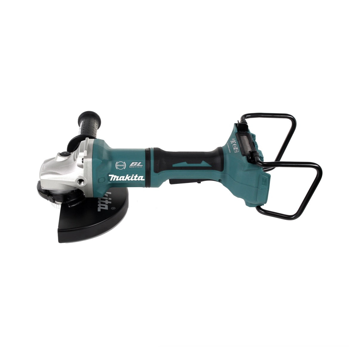 Makita DGA 900 M4KX2 Akku Winkelschleifer 36V ( 2x18V ) 230mm Brushless + 4x Akku 4,0Ah + Ezynut + Koffer - ohne Ladegerät - Toolbrothers