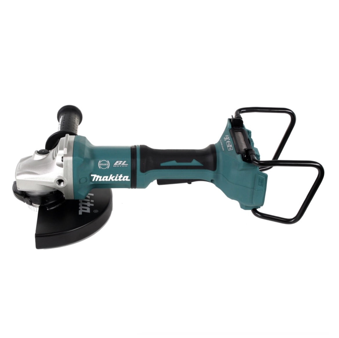 Makita DGA 900 PM4KX2 Akku Winkelschleifer 36V ( 2x18V ) 230mm Brushless + 4x Akku 4,0Ah + Doppelladegerät + Ezynut + Koffer - Toolbrothers