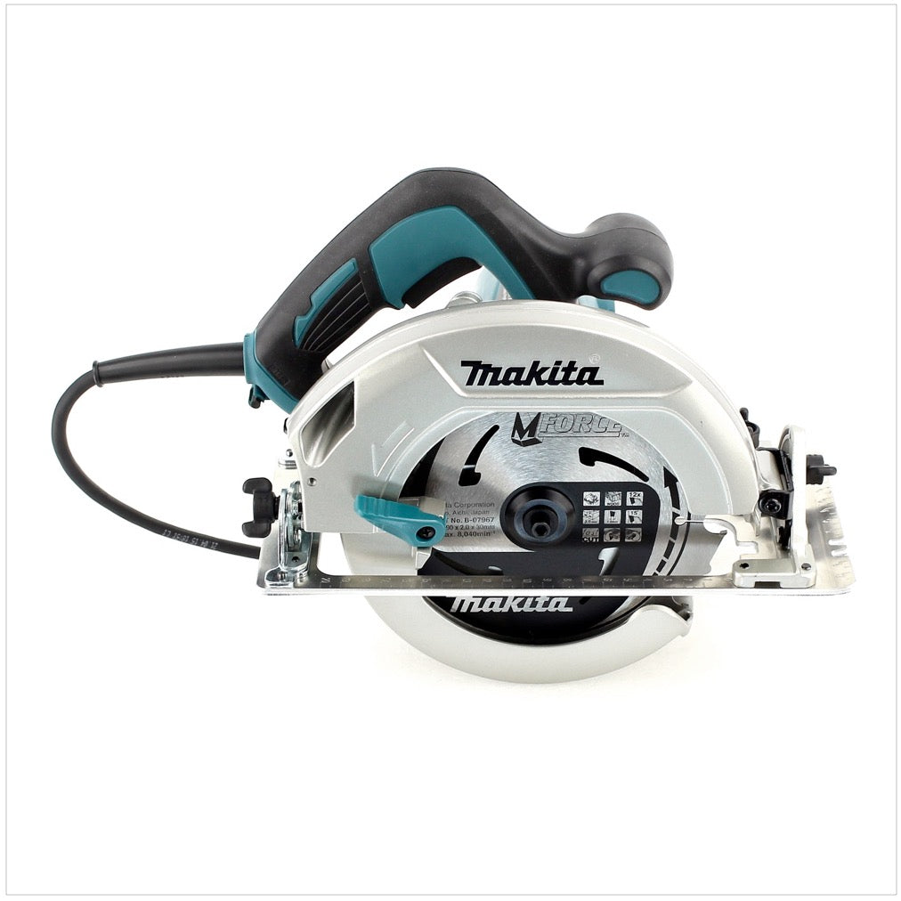 Makita HS 7601 1200W Handkreissäge  + 190 mm Sägeblatt + Führungsschienenadapter C - Toolbrothers