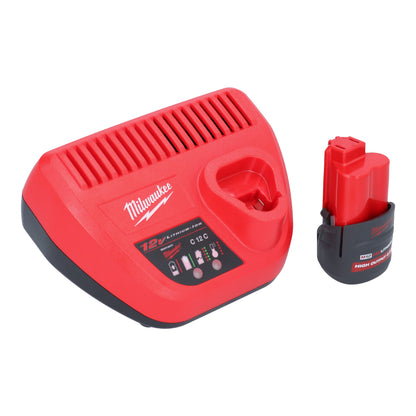 Milwaukee M12 FJS-251 Akku Stichsäge 12 V 22 mm Brushless + 1x Akku 2,5 Ah + Ladegerät