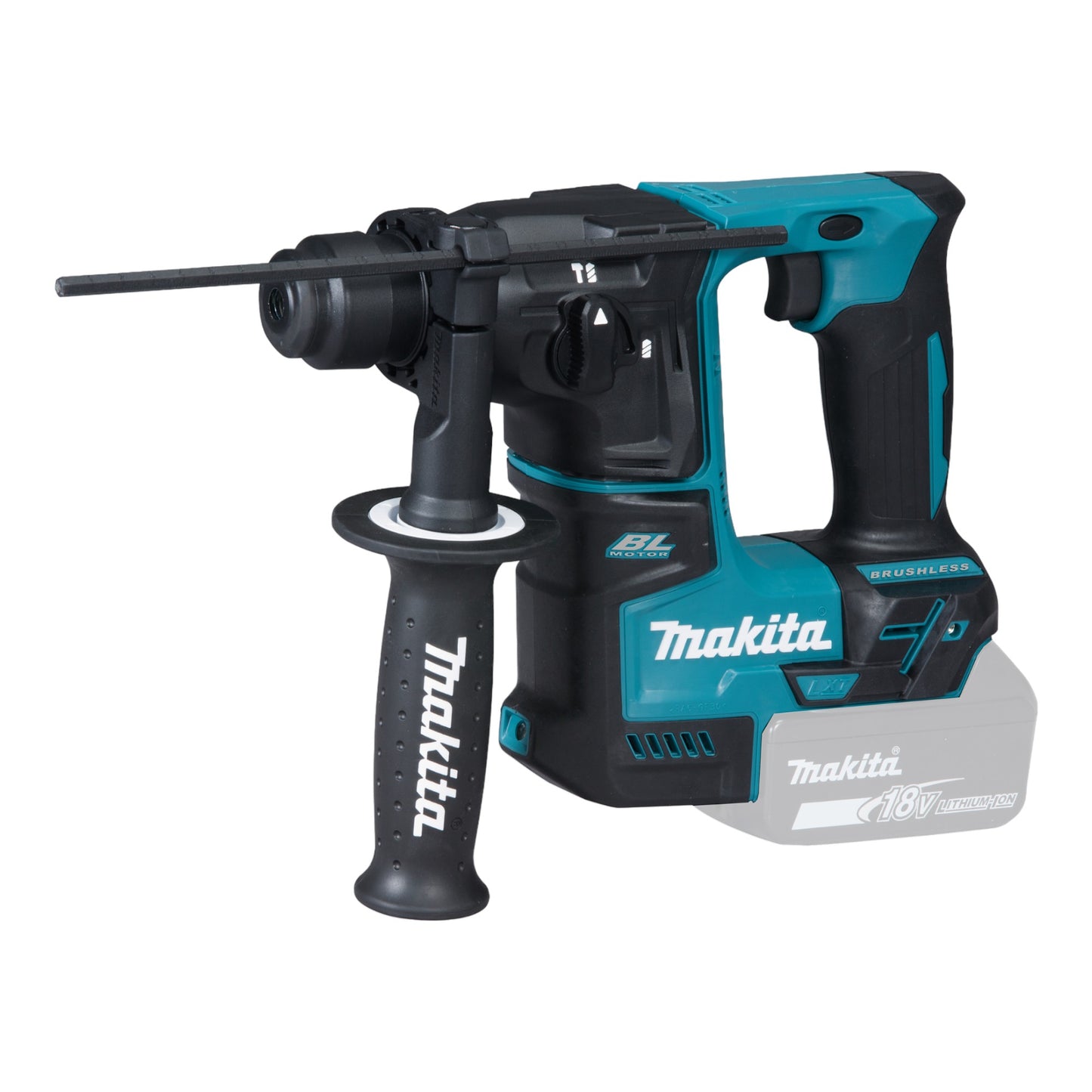 Makita DHR 171 RAX3 Akku Bohrhammer 18 V 1.2 Joule SDS Plus Brushless + 2x Akku 2,0 Ah + Ladegerät + 65 tlg. Set + Koffer