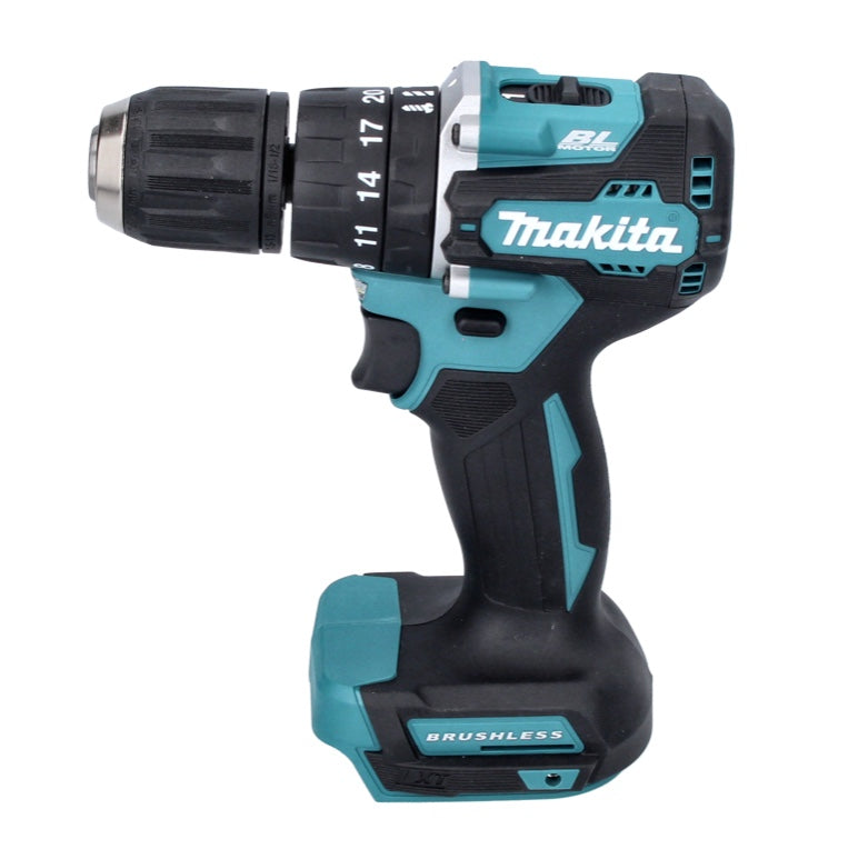 Toolbrothers RHINO L Werkzeugkoffer Basic ULTRA Custom mit Schaumstoffeinlage & Makita DHP 487 Z Akku Schlagbohrschrauber 18 V 40 Nm Brushless Solo