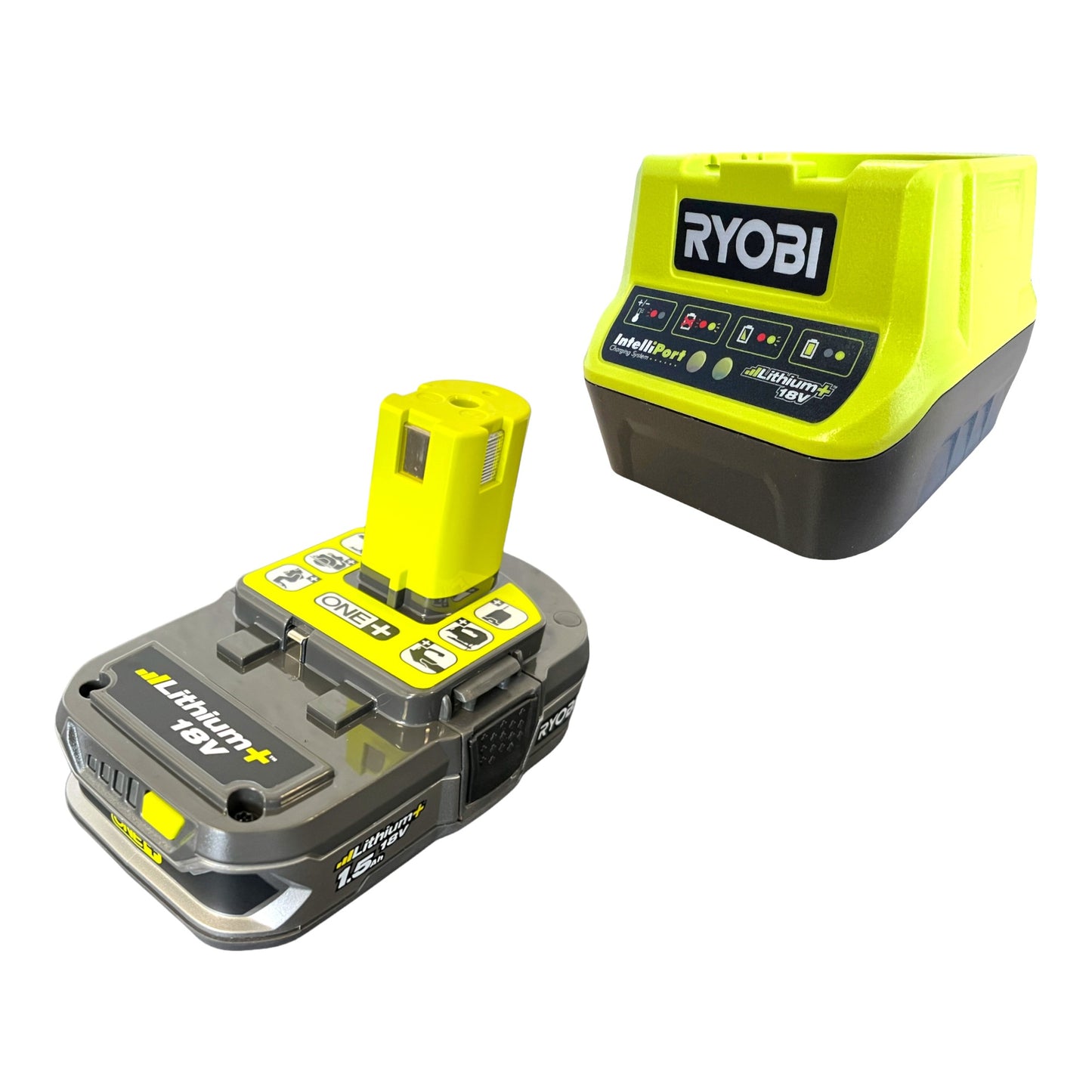 RYOBI R18I-115 Akku Kompressor 18 V 10,34 bar Druck + 1x Akku 1,5 Ah + Ladegerät