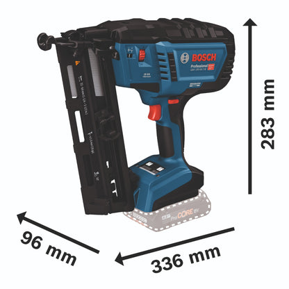 Bosch GNH 18V-64-2 M Cloueur à bois sans fil professionnel 18 V 1,6 x 32 - 64 mm brushless + L-Boxx (0601482001) - sans batterie, sans chargeur