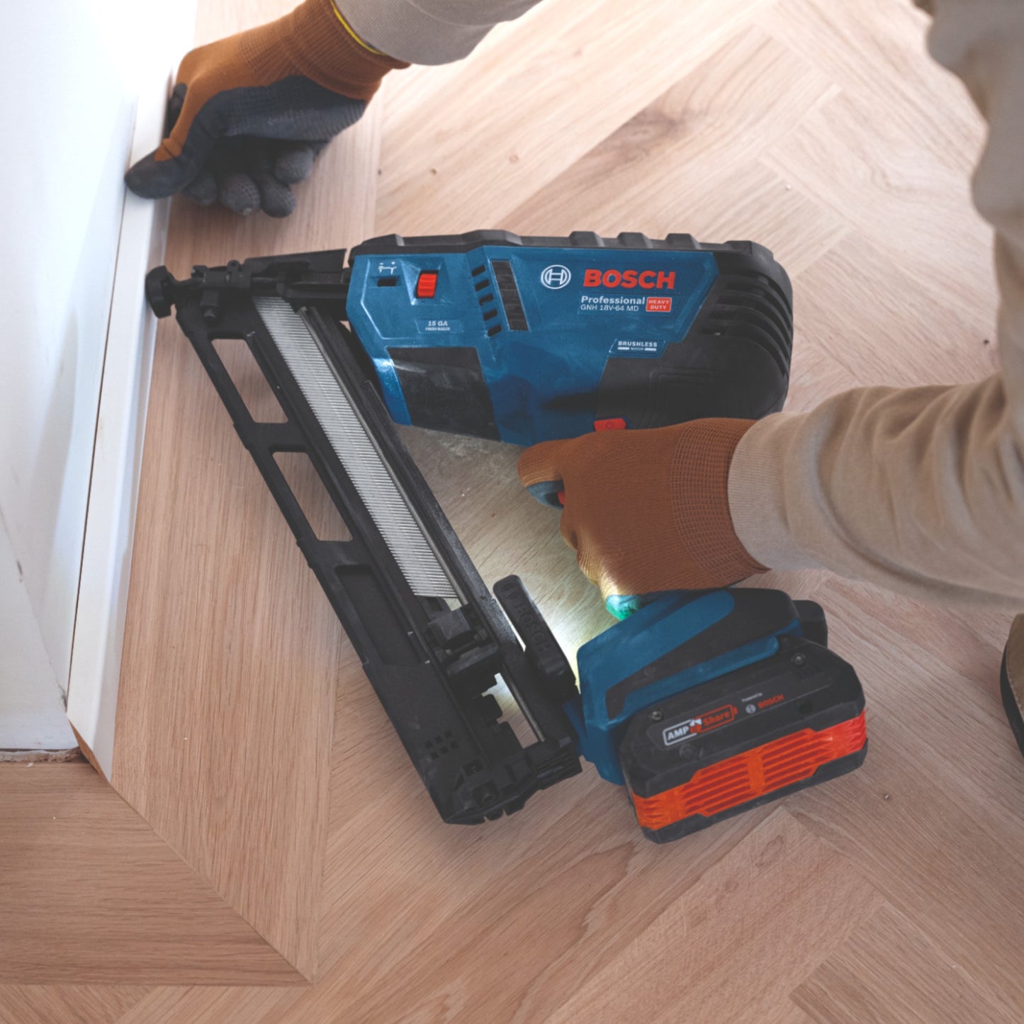 Bosch GNH 18V-64 MD Professional Akku Holznagler 18 V 1,8 x 32 - 64 mm Brushless + L-Boxx ( 0601482201 ) - ohne Akku, ohne Ladegerät