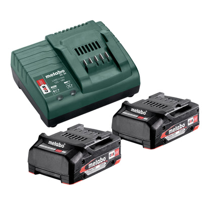 Metabo BS 18 L Akku Bohrschrauber 18 V 50 Nm ( 602321500 ) + 2x Akku 2,0 Ah + Ladegerät + Metabox