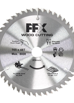 FFX QQ0102500265 Tauchsägeblatt 165 x 20 mm 48 Zähne ( B-10344 ) - Toolbrothers