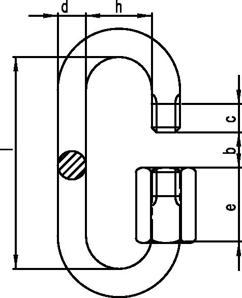 Chaîne à dégagement rapide (1000120504) taille 4 galvanisée