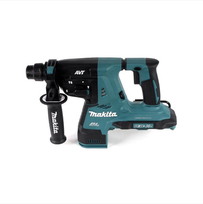 Makita DHR 280 PMJ Brushless Akku Bohrhammer 28 mm 2x 18 V für SDS-PLUS im Makpac + 2x 4,0 Ah Akku + Doppelladegerät + 17tlg. Bohrer und Meißel Set - Toolbrothers