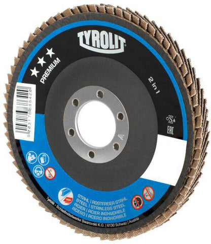 Disque dentelé Tyrolit PREMIUM (4000845931) Ø 125 mm grain 60 décalé