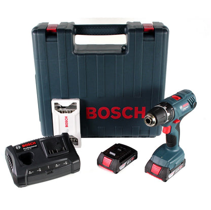 Bosch Professional GSR 18V-21 Akku Bohrschrauber 18V 55Nm ( 06019H1070 ) + 2x Akku 2,0Ah + Ladegerät + Bit-Set + Koffer - Toolbrothers