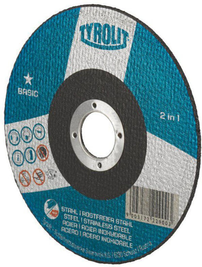 Disque à tronçonner Tyrolit BASIC (8000757599) D125x1mm alésage droit 22,23 mm