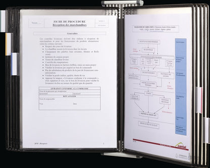 Tarifold Wandhalter ( 9000492070 ) 10 Sichttafeln lackiertf.A4