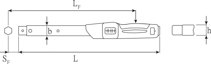 Stahlwille Drehmomentschlüssel 730N/100 ( 8000332296 ) 200-1000 Nm