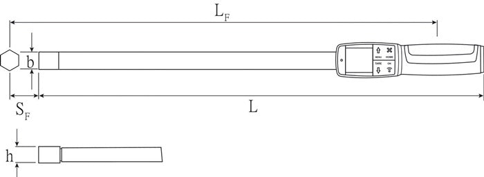 Stahlwille Drehwinkel-/Drehmomentschlüssel 714/1 ( 8000332362 ) 1 - 10 Nm