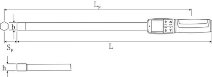 Stahlwille Drehwinkel-/Drehmomentschlüssel 714/1 ( 8000332362 ) 1 - 10 Nm