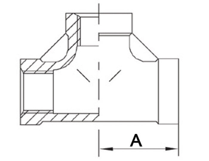 Springer Gewindefitting T-Stück 90° IG ( 4500100063 ) NPS=1/2 ″