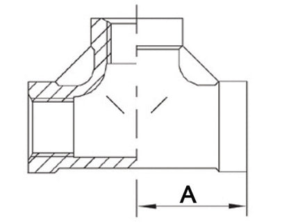 Raccord fileté Springer pièce en T 90° IT (4500100063) NPS=1/2″