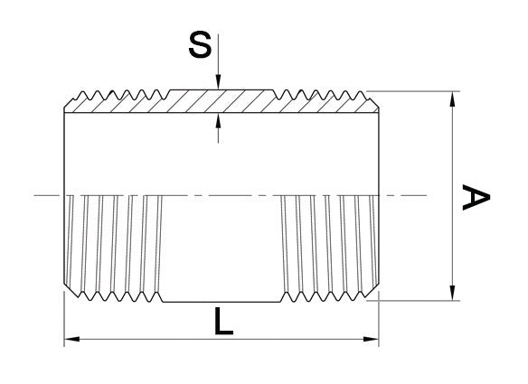 Raccord double tube Springer EN 10226-1 ( 4000000475 ) NPS=2″ L 100 mm