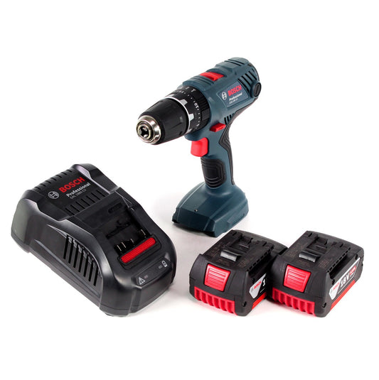 Bosch Professional GSB 18V-21 Akku Schlagbohrschrauber 18V 55Nm + 2x Akku 6,0Ah + Schnellladegerät - Toolbrothers