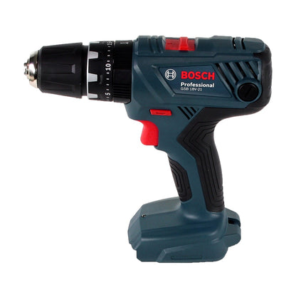 Bosch Professional GSB 18V-21 Akku Schlagbohrschrauber 18V 55Nm + 2x Akku 6,0Ah + Schnellladegerät - Toolbrothers