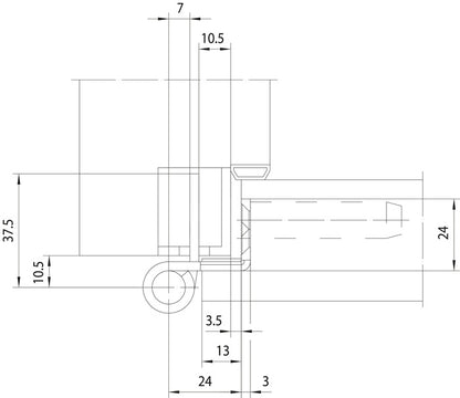 Simonswerk objet charnière VARIANT VX 7939 (3000700118) acier inoxydable brossé mat 160 kg portes à feuillure