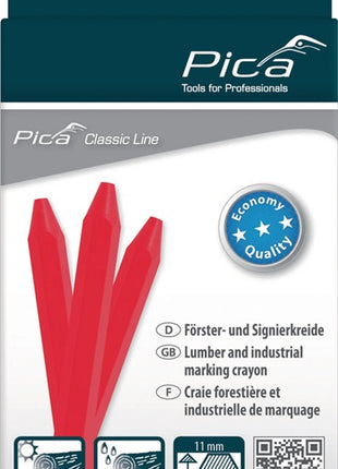 Pica Signierkreide Classic ECO 591 ( 4000871383 ) rot