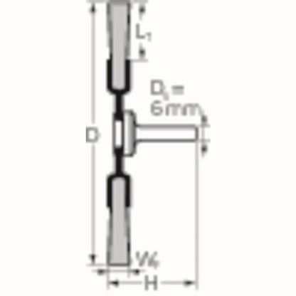 PFERD Rundbürste RBU ST ( 8000433012 ) Ø 30 mm Drahtstärke 0,2 mm