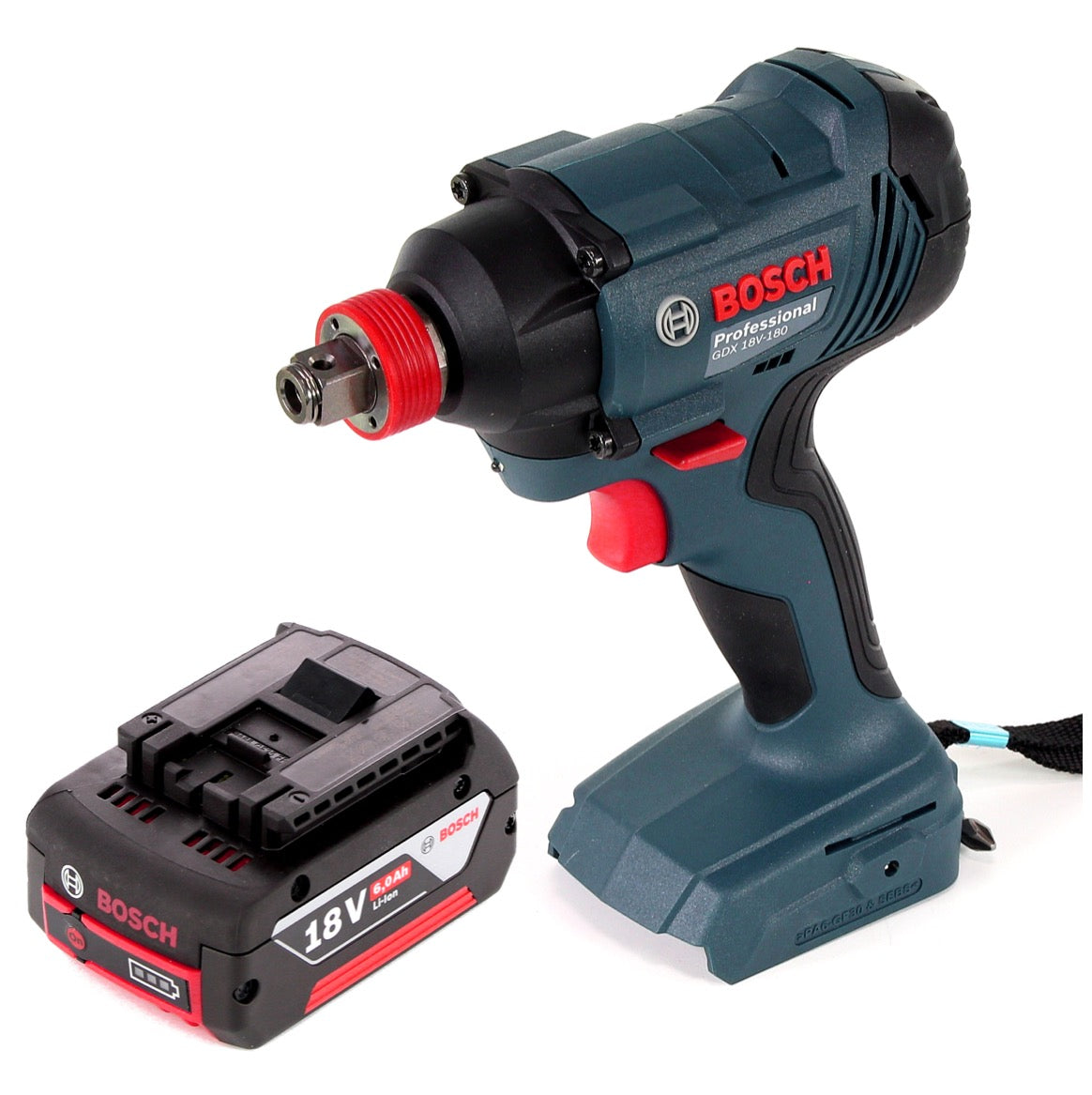 Bosch GDX 18 V-180 Li-Ion Akku Drehschlagschrauber + 1 x 6,0 Ah Akku - ohne Ladegerät - Toolbrothers