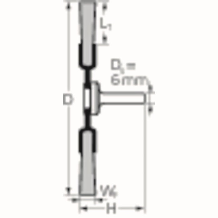 PFERD Rundbürste RBU ST ( 8000433021 ) Ø 70 mm Drahtstärke 0,3 mm