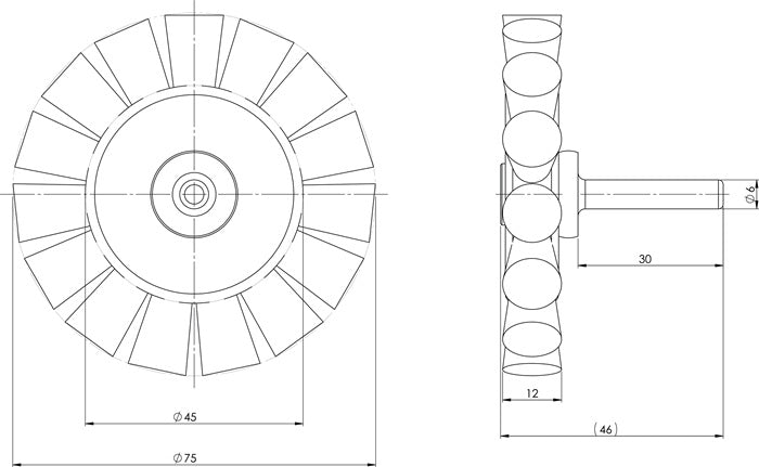 brosse ronde osborn (8000427971) Ø 75 mm 6 mm épaisseur fil 0,5 mm 20000 tr/min