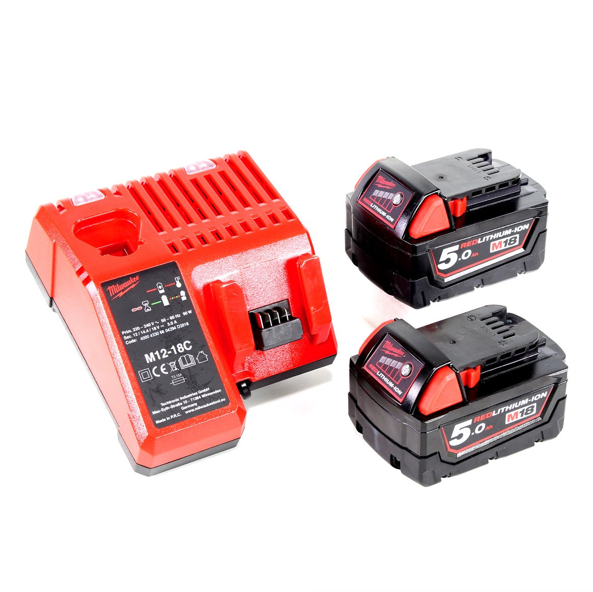 Milwaukee M18 BID-502 Akku Schlagschrauber 18V 180Nm + 2x Akku 5,0Ah + Ladegerät + Koffer - Toolbrothers