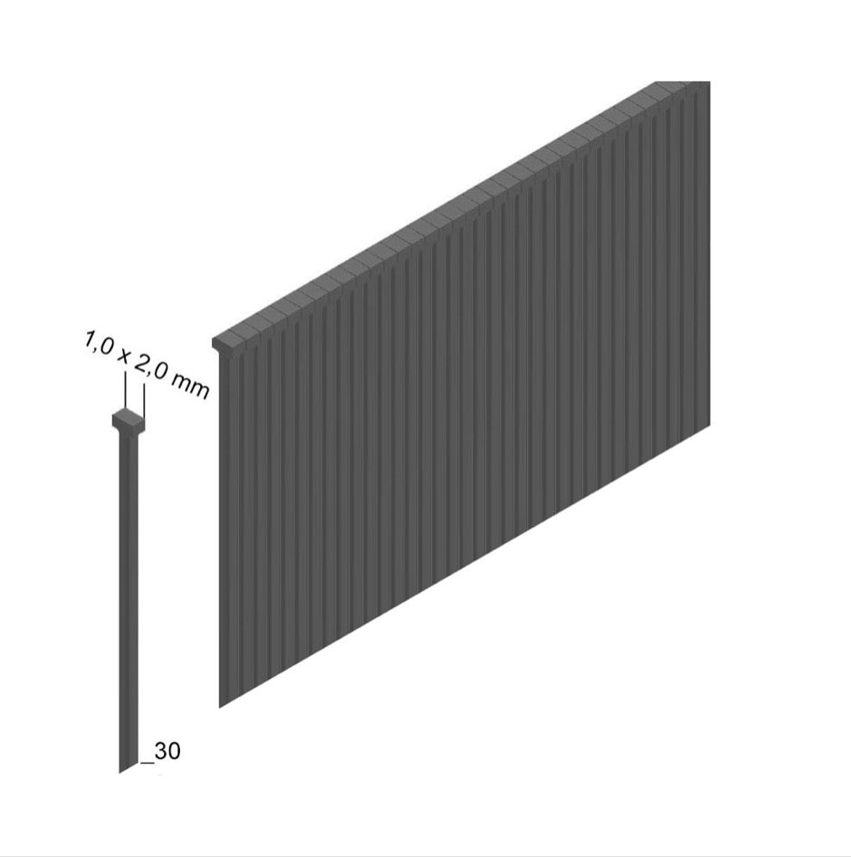 Prebena 2XR-J50 Druckluftnagler im Transportkoffer + 5000x Stauchkopfnägel Brads 30mm - aus verzinktem Stahl, geharzt - Toolbrothers