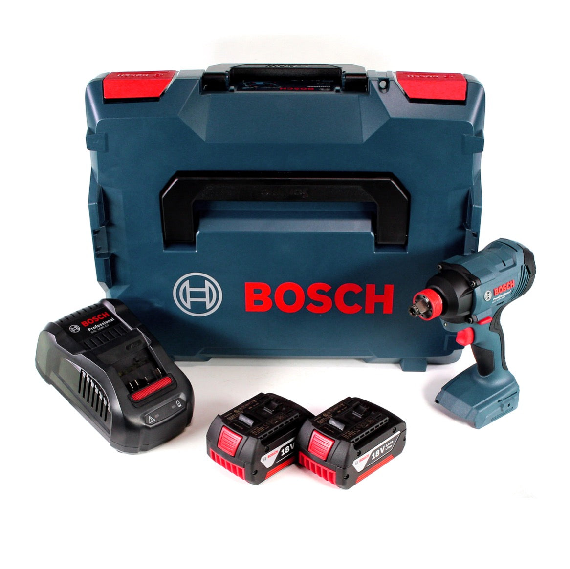 Bosch GDX 18 V-180 18 V Li-Ion Akku Drehschlagschrauber mit 180 Nm in L-Boxx + 2 x 3,0 Ah Akku + Ladegerät - Toolbrothers