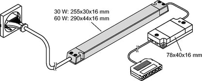 Série de radiocommandes L&amp;S Emotion 1 canal Francfort (3000550075) Répartiteur 6 voies 230 V 12 V