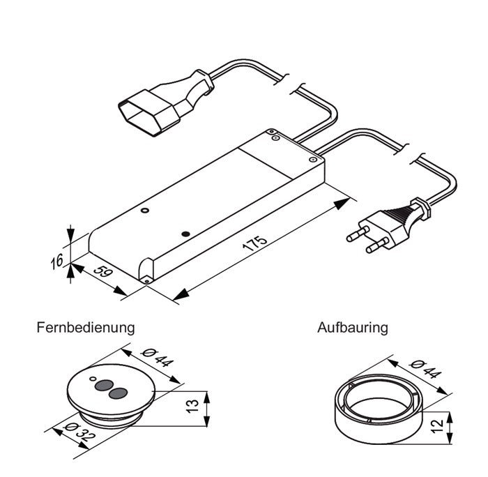 Kit interrupteur radio L &amp; S HT (3000550098) 230 V