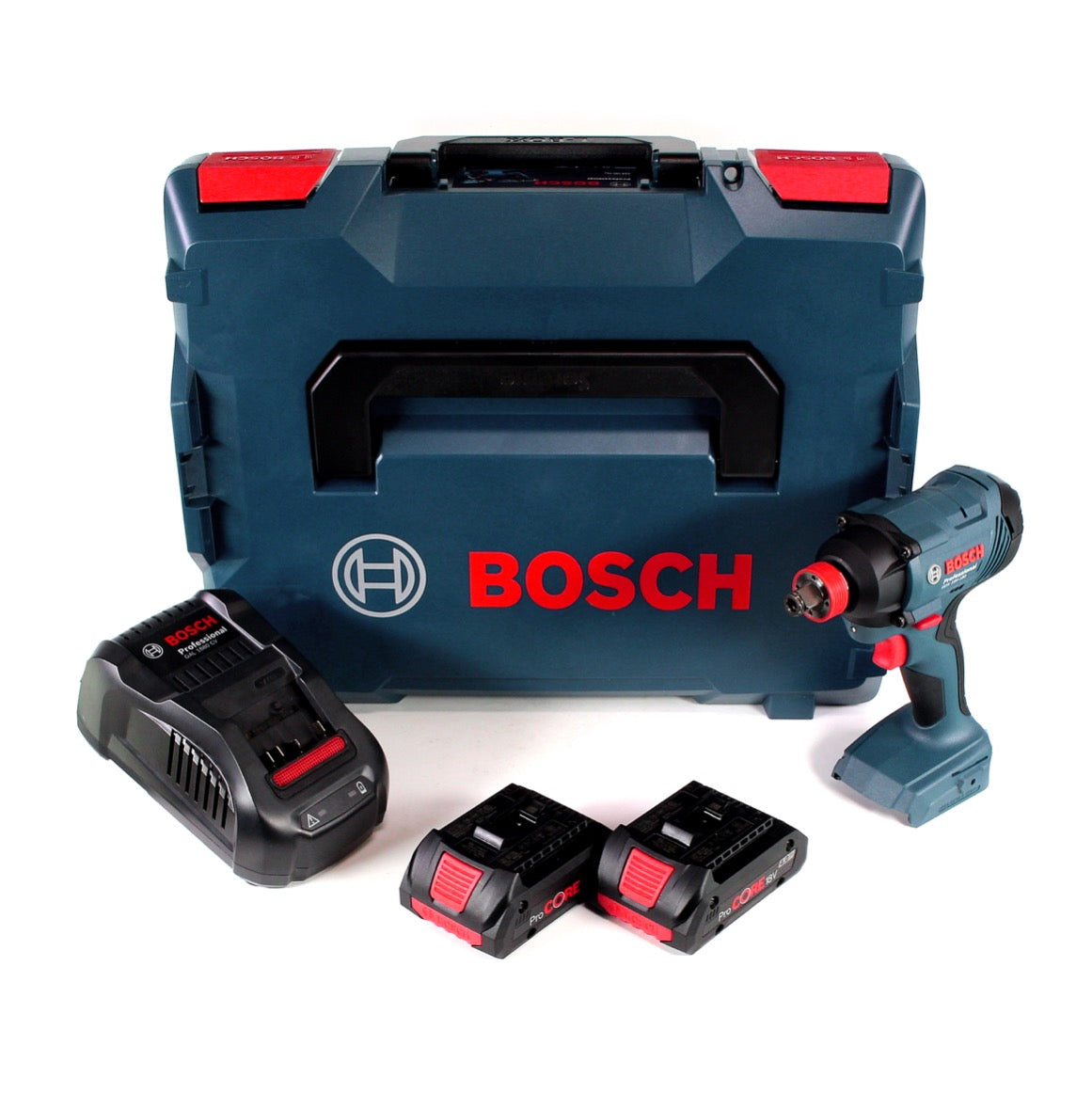 Bosch GDX 18 V-180 18 V Li-Ion Akku Drehschlagschrauber mit 180 Nm in L-Boxx + 2 x 4,0 Ah ProCore Akku + Ladegerät - Toolbrothers