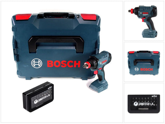 Bosch GDX 18 V-180 18 V Li-Ion Akku Drehschlagschrauber mit 180 Nm Solo in L-Boxx + Wiha Bit Set 31 tlg. Dinotech Edition - Toolbrothers